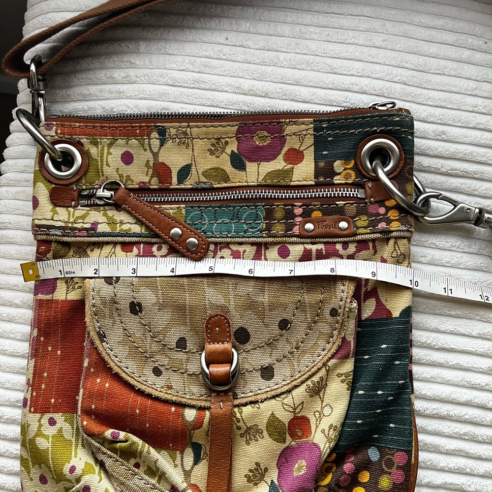 Fossil Unique Patchwork Cloth Purse - image 4